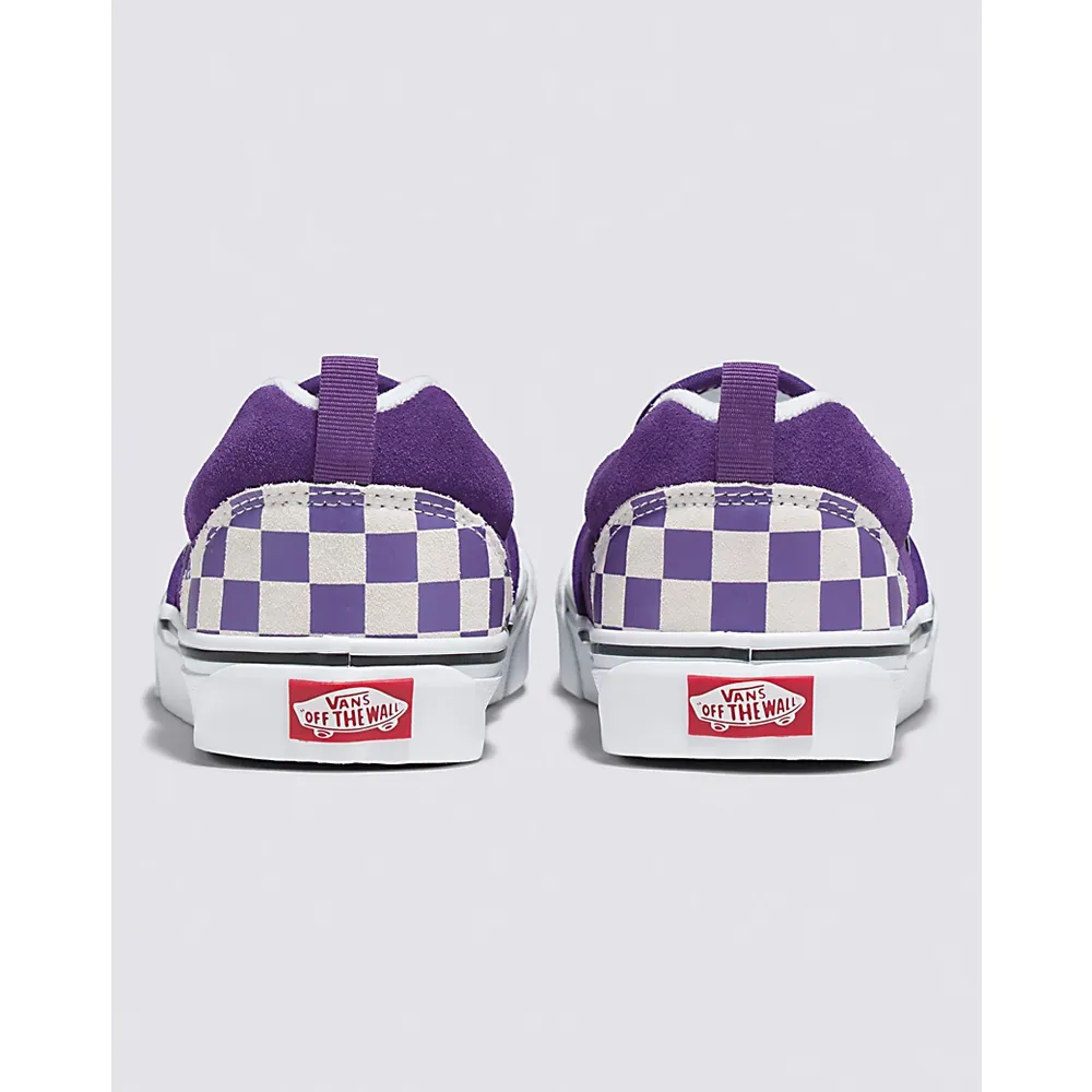 purple checkered vans mens