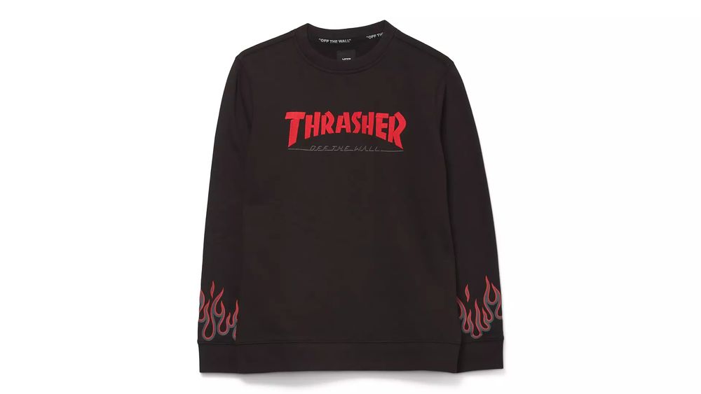 Vans X Thrasher Kids Flame Crewneck | Mall of