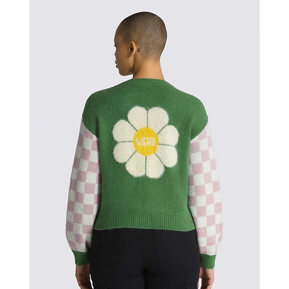 Oversized Floral Cardigan Sweater