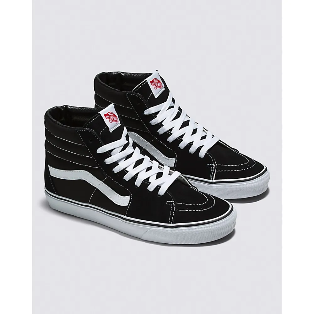 Vans | Sk8-Hi Black/Black/White Classics Shoe