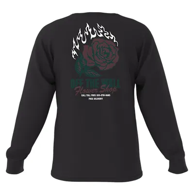 Floral Flame Long Sleeve T-Shirt