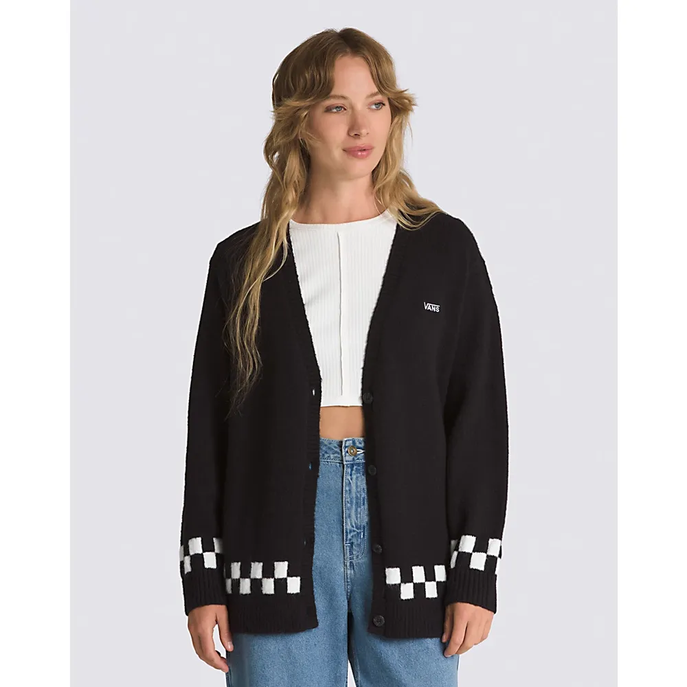 Lowcheck Cardigan Sweater