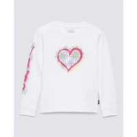 Little Kids Daisy Hearts Long Sleeve T-Shirt