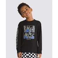 Little Kids Digi Flames Long Sleeve T-Shirt