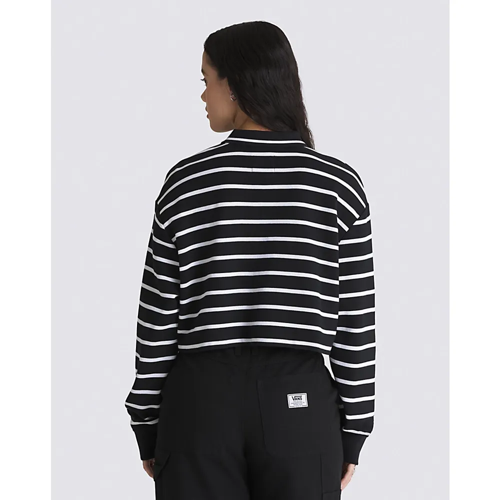 Disney X Vans Bad Apple Long Sleeve Crop Rugby Polo Shirt