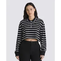 Disney X Vans Bad Apple Long Sleeve Crop Rugby Polo Shirt