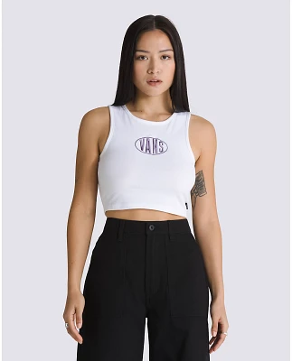 Name Drop Fitted Crop Tank