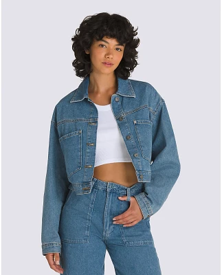 Raynes Denim Crop Trucker Jacket