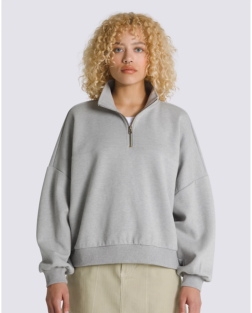 Elevated Knit Mock Neck Sweatshirt