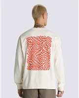 MTE Logo Warp Check Loose Long Sleeve T-Shirt