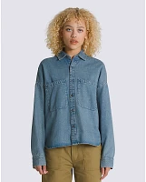 Antica Boxy Denim Long Sleeve Shirt