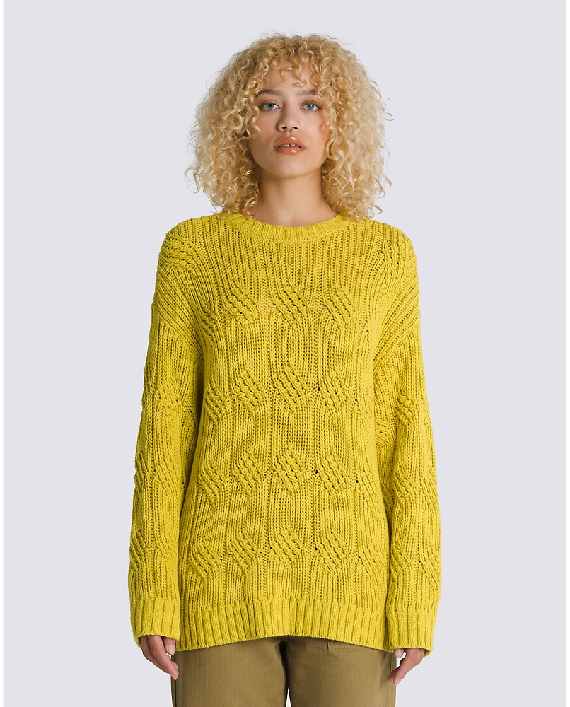 Suzie Cable Crew Sweater