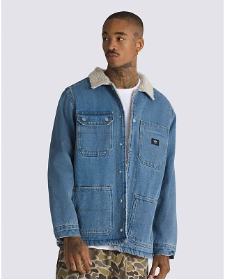 Drill Chore Denim Sherpa Coat