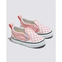 Vans | Toddler Slip-On V Checkerboard Powder Pink/True White Shoes