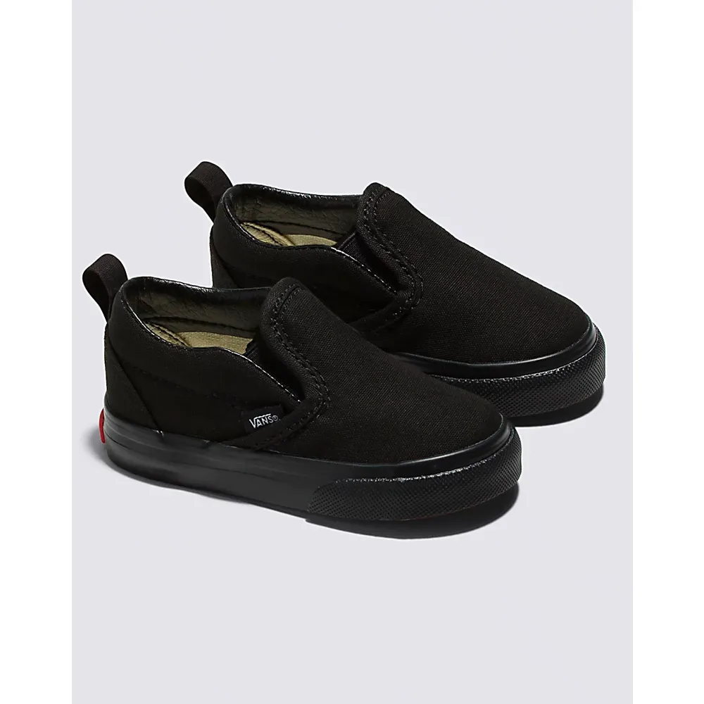 Vans | Toddler Slip-On V Black/Black Shoes