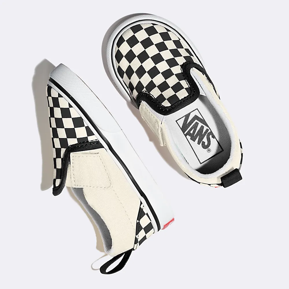 Vans | Toddler Slip-On V Checkerboard Black/Whitee Shoes