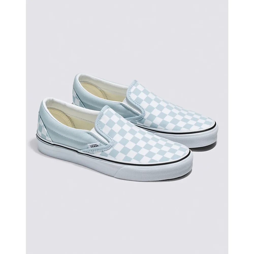 Vans | Classic Checkerboard Slip-On Baby Blue/True White Shoe