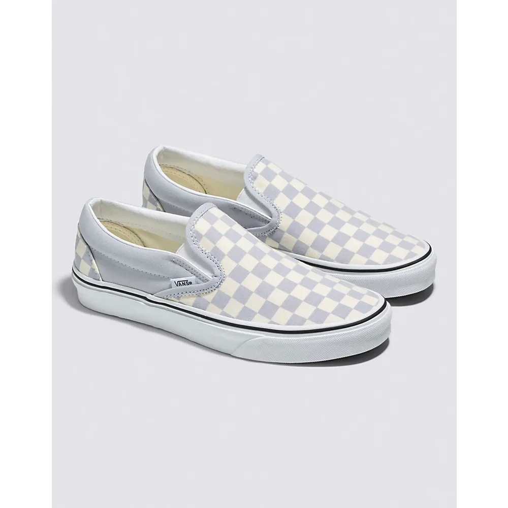 Vans | Classic Checkerboard Slip-On Grey Dawn/True White Shoe