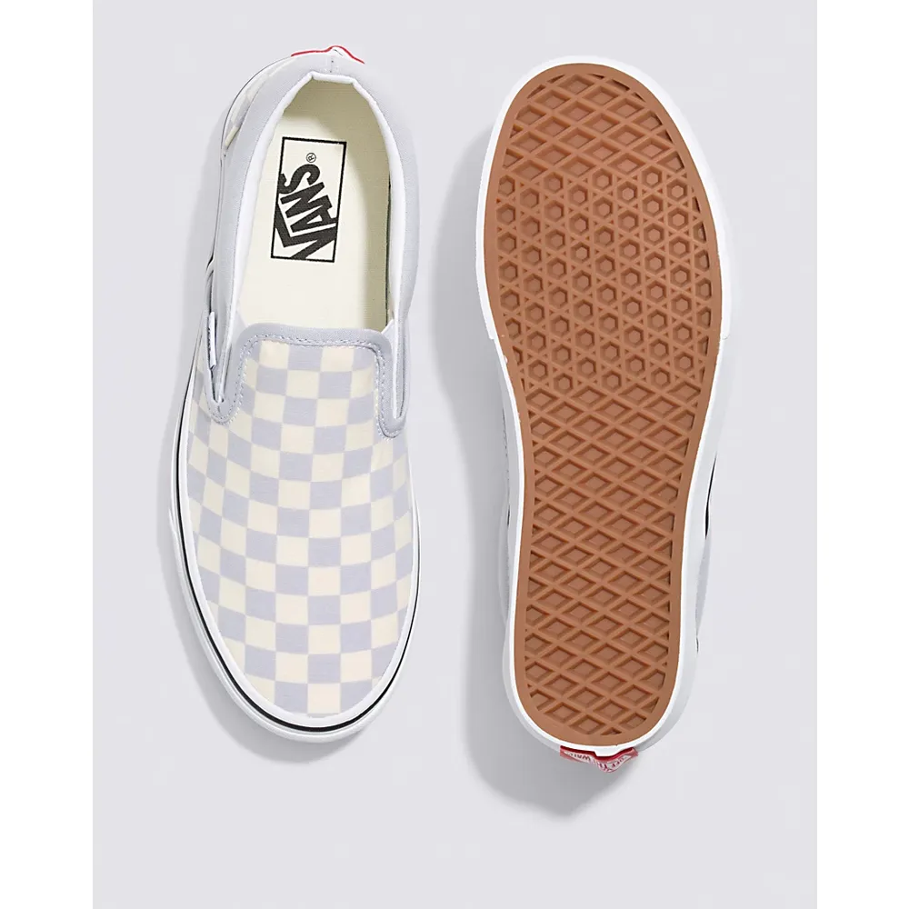Vans | Classic Checkerboard Slip-On Grey Dawn/True White Shoe