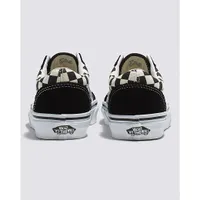 Vans | Kids Old Skool Primary Check Black/White Shoes