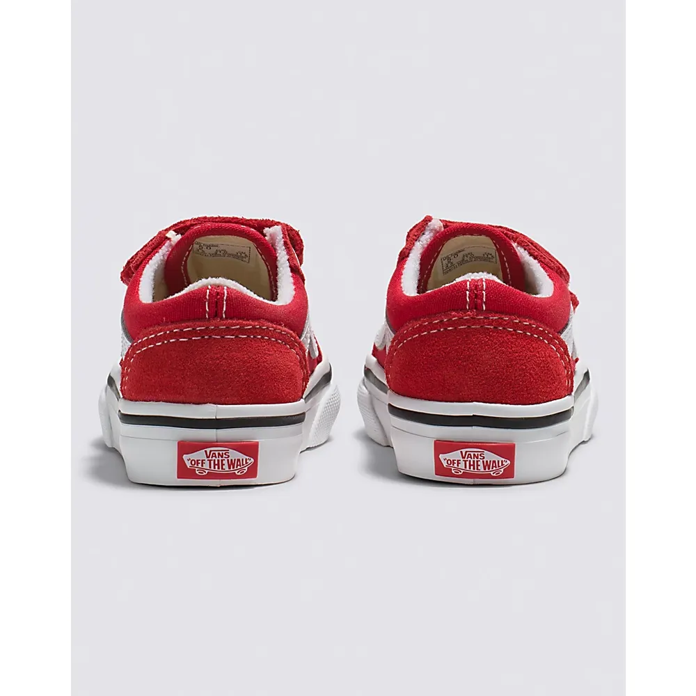Vans | Toddler Old Skool V Racing Red/True White Shoes