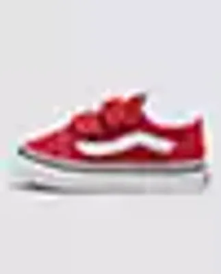 Vans | Toddler Old Skool V Racing Red/True White Shoes