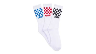 Kids Check Crew Sock 3 Pack Size 1-6