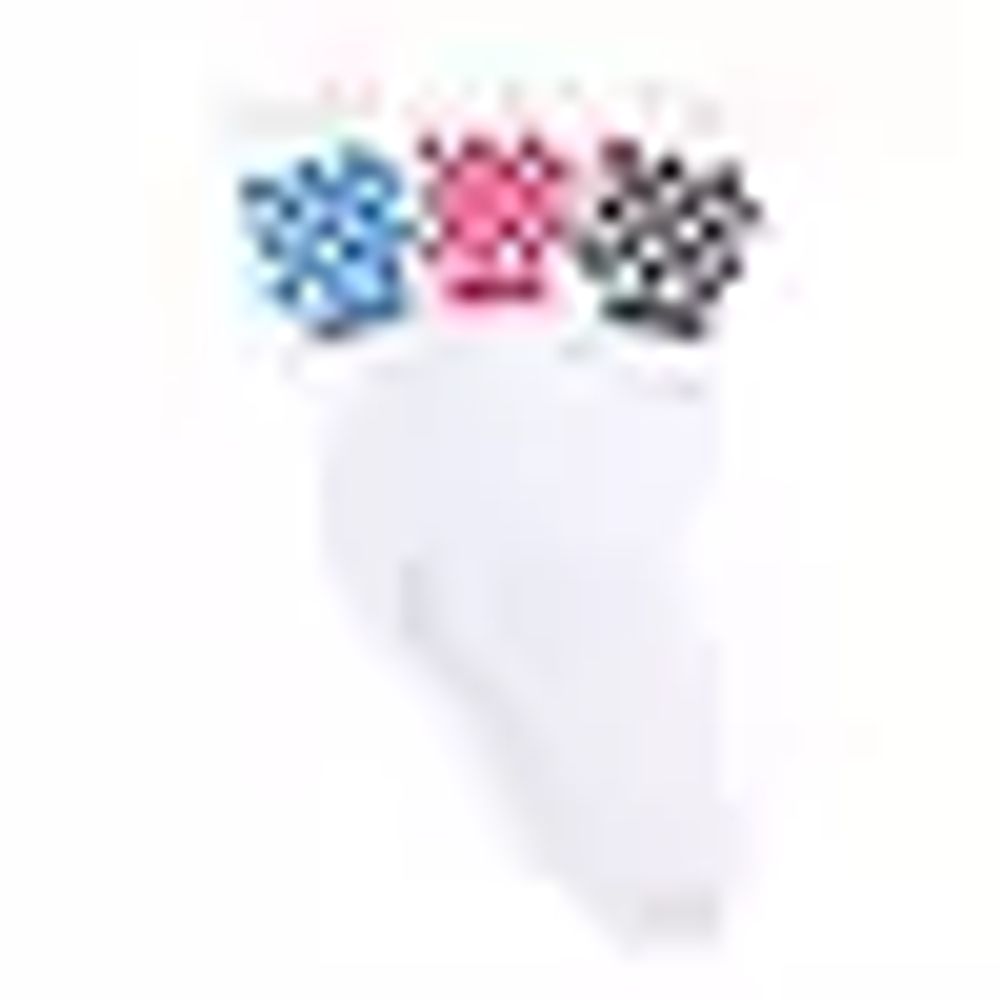 Kids Check Crew Sock 3 Pack Size 1-6