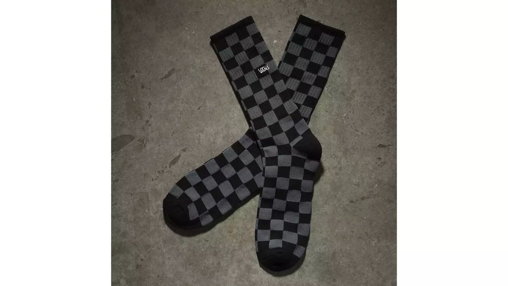 Checkerboard Crew Sock 6.5-9