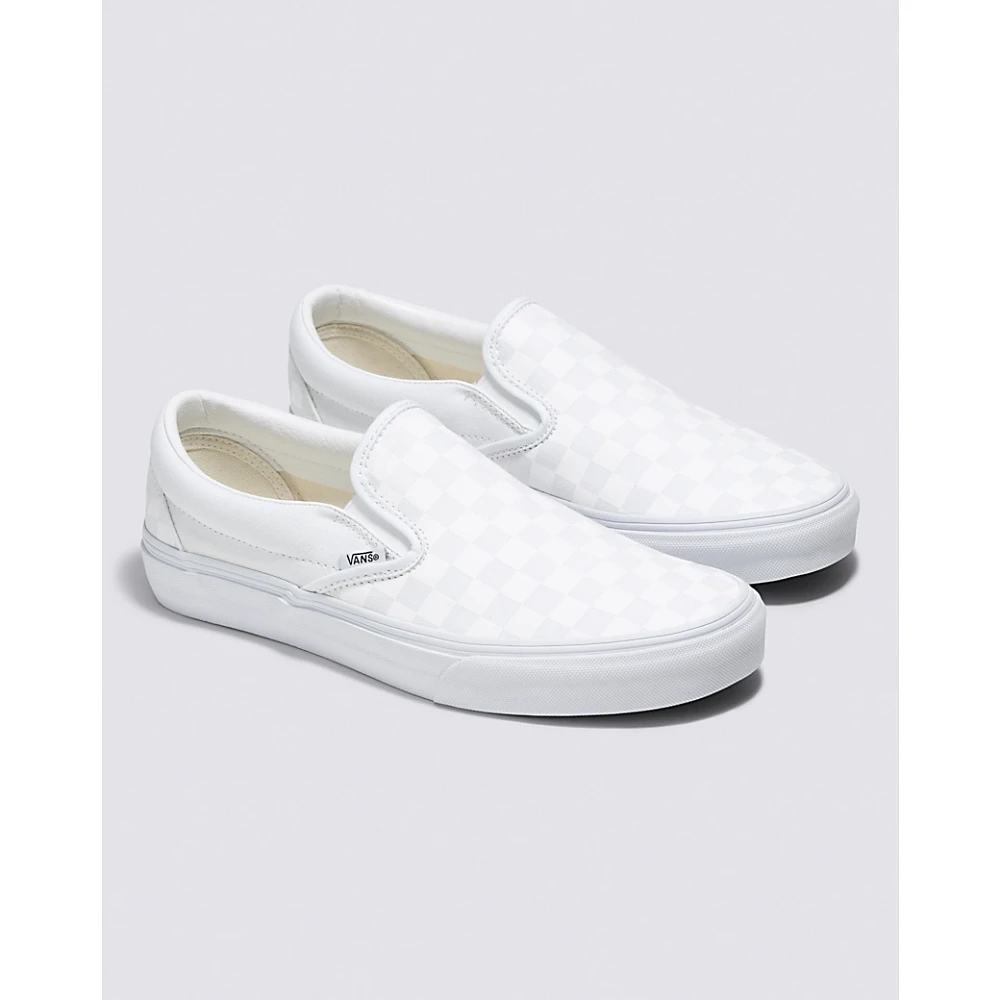 Customs True White Checkerboard Slip-On Wide