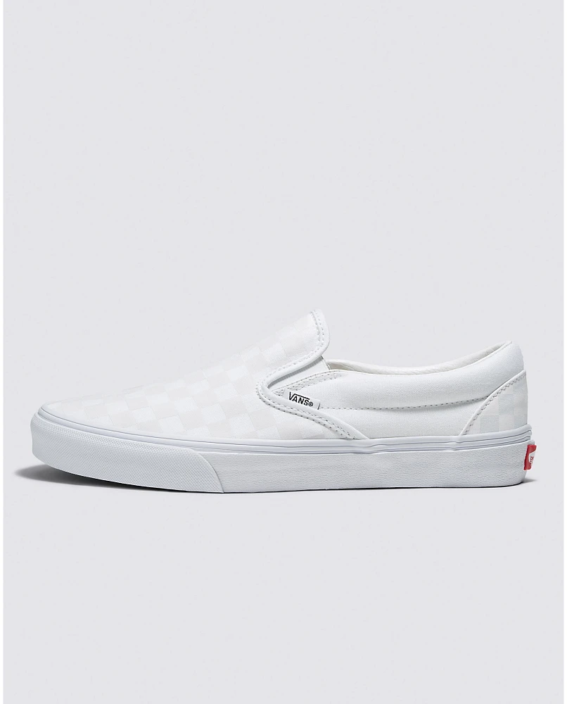 Customs True White Checkerboard Slip-On Wide