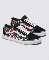 Customs Checkerboard Roses Old Skool