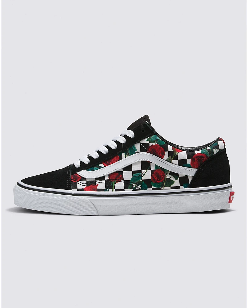 Customs Checkerboard Roses Old Skool