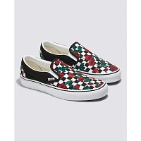 Customs Checkerboard Roses Slip-On