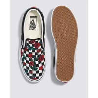 Customs Checkerboard Roses Slip-On