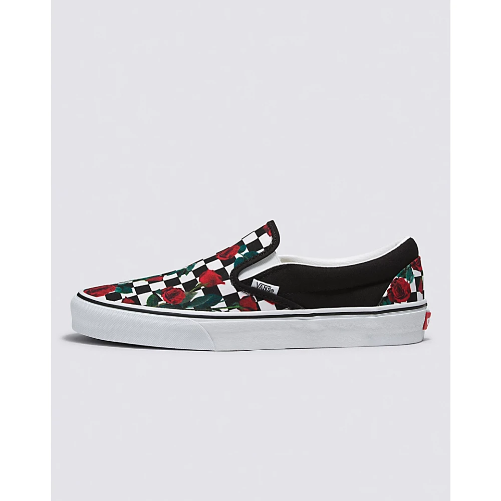 Customs Checkerboard Roses Slip-On