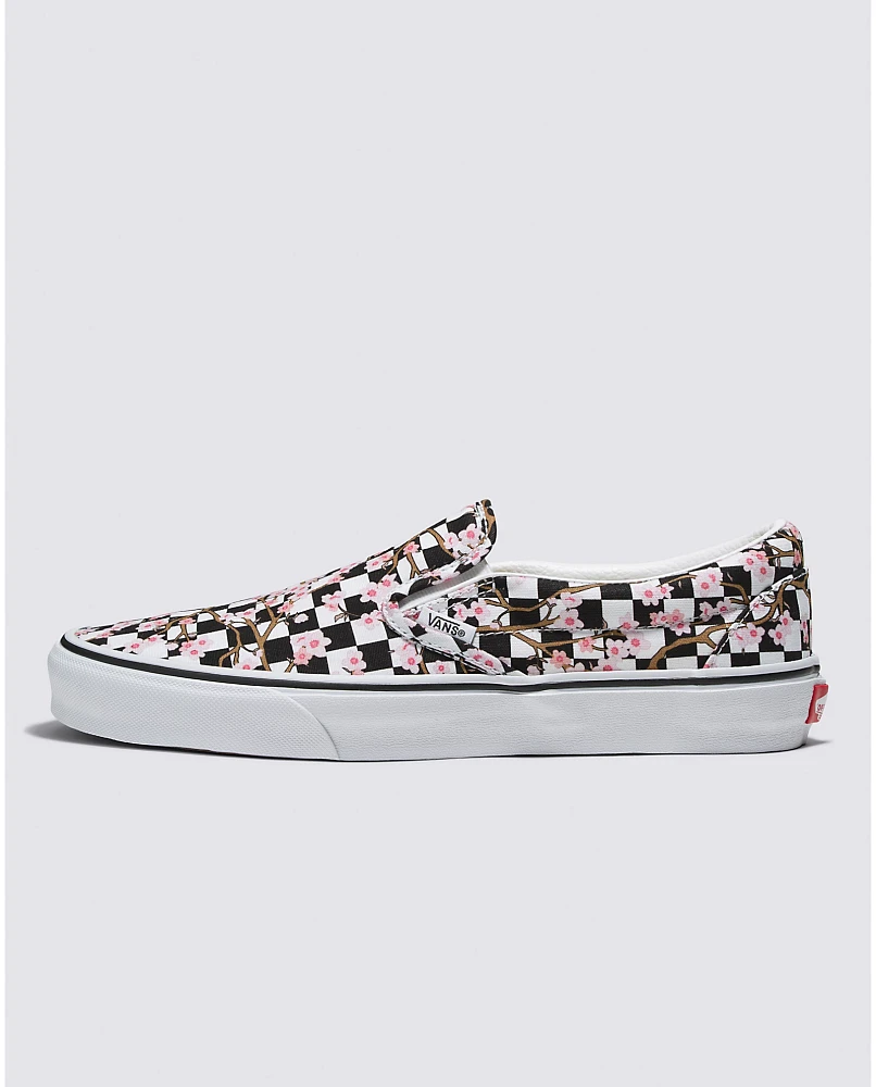 Customs Cherry Blossom Checkerboard Slip-On