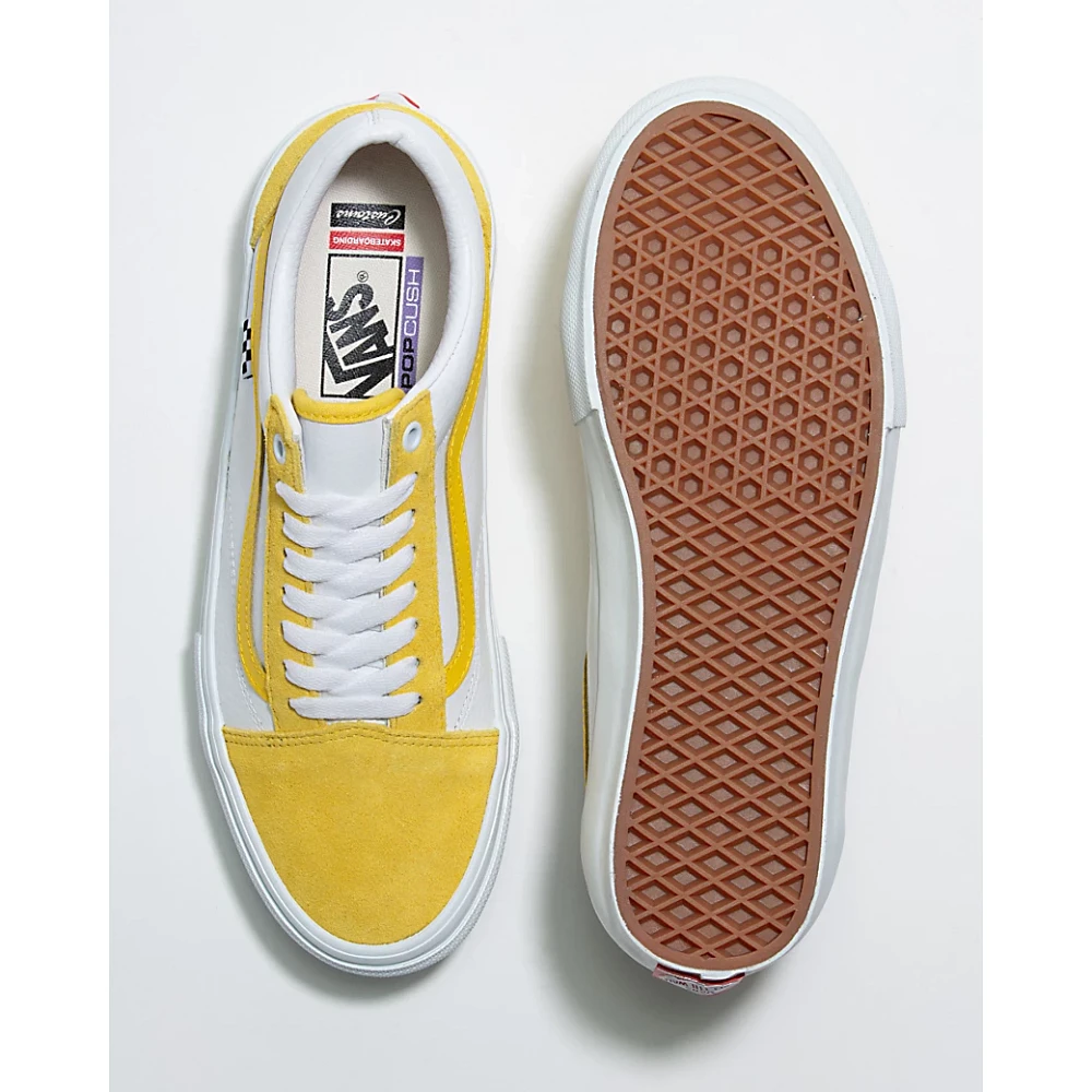 Customs True White Cyber Yellow Skate Old Skool