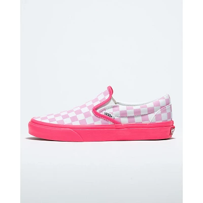 Customs Neon Pink Checkerboard Slip-On