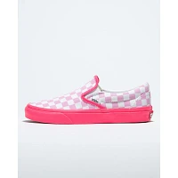 Customs Neon Pink Checkerboard Slip-On