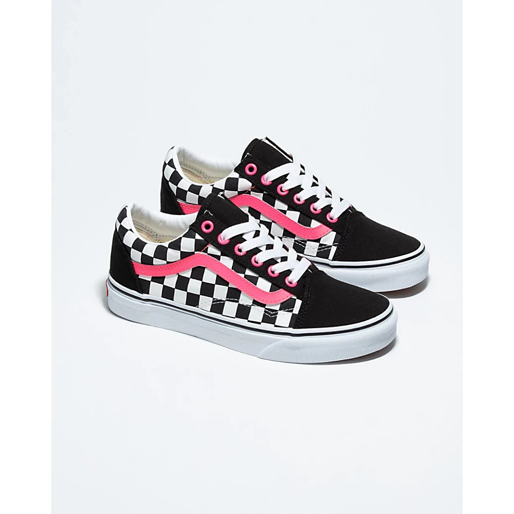 Customs Neon Pink Sidestripe Old Skool