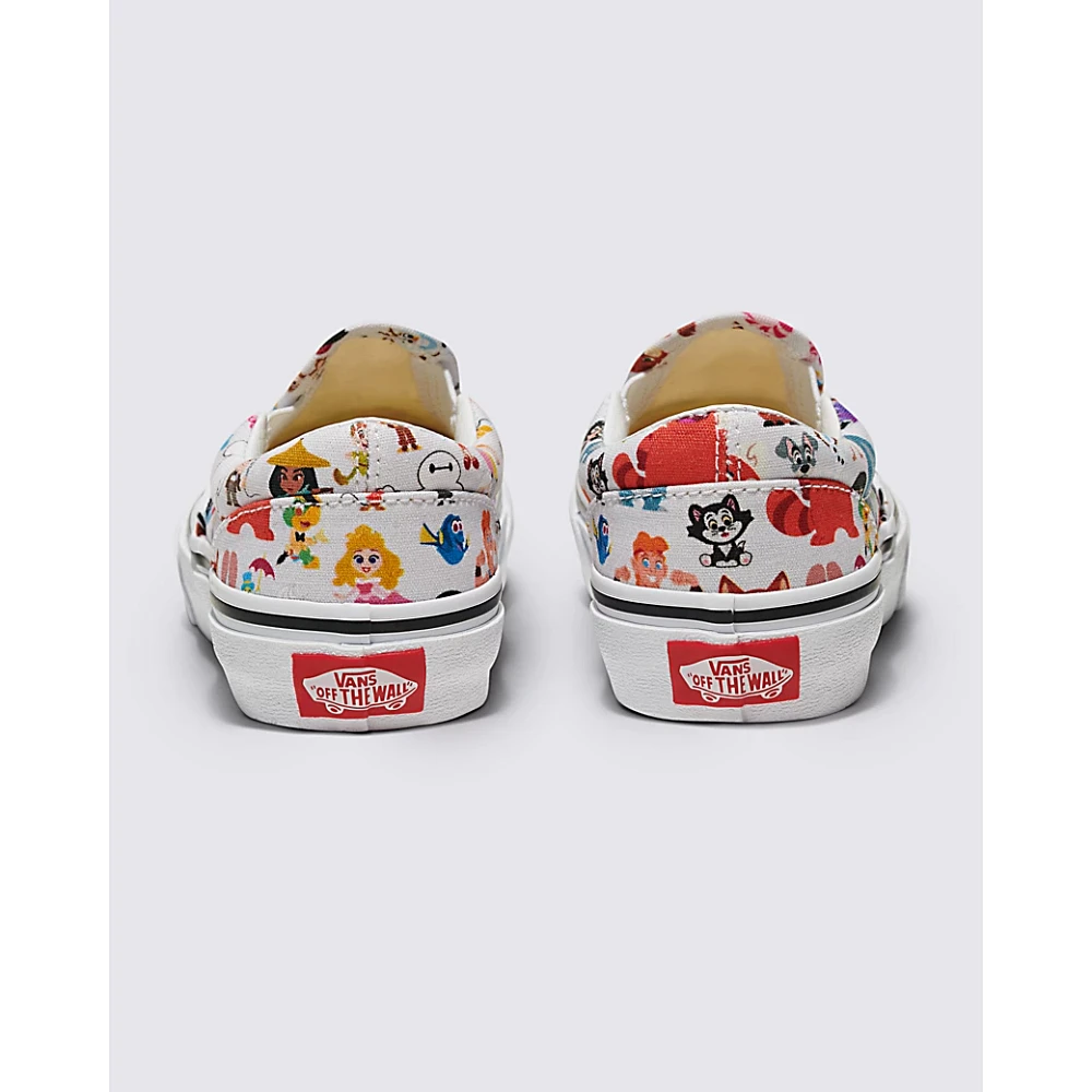 Vans Customs x Disney 100 Multi Character Kids Slip-On Shoe