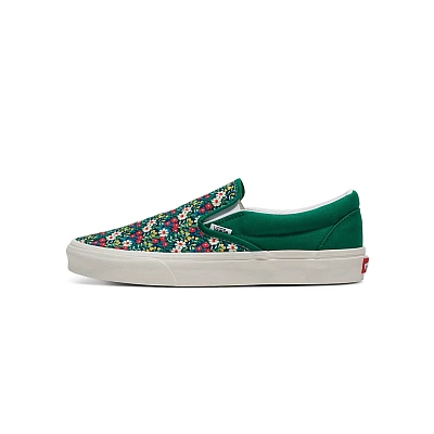 Customs Image Library Green Floral Slip-On Shoe
