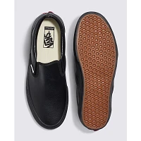 Customs Elevated Black Leather Slip-On Shoe