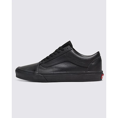 Customs Elevated Black Leather Old Skool Shoe