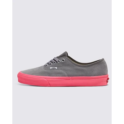 Customs Elevated Frost Gray Suede Neon Pink Sole Authentic Shoe