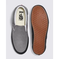 Customs Elevated Frost Gray Suede Black Sole Slip-On Shoe