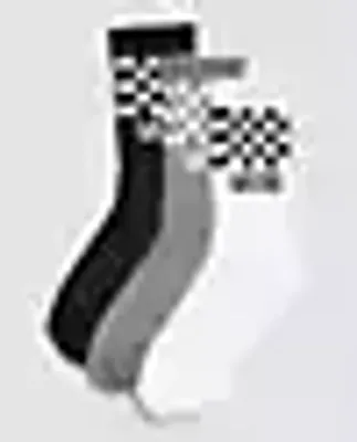 Kids Classic Check Sock Size 1-6 3-Pack
