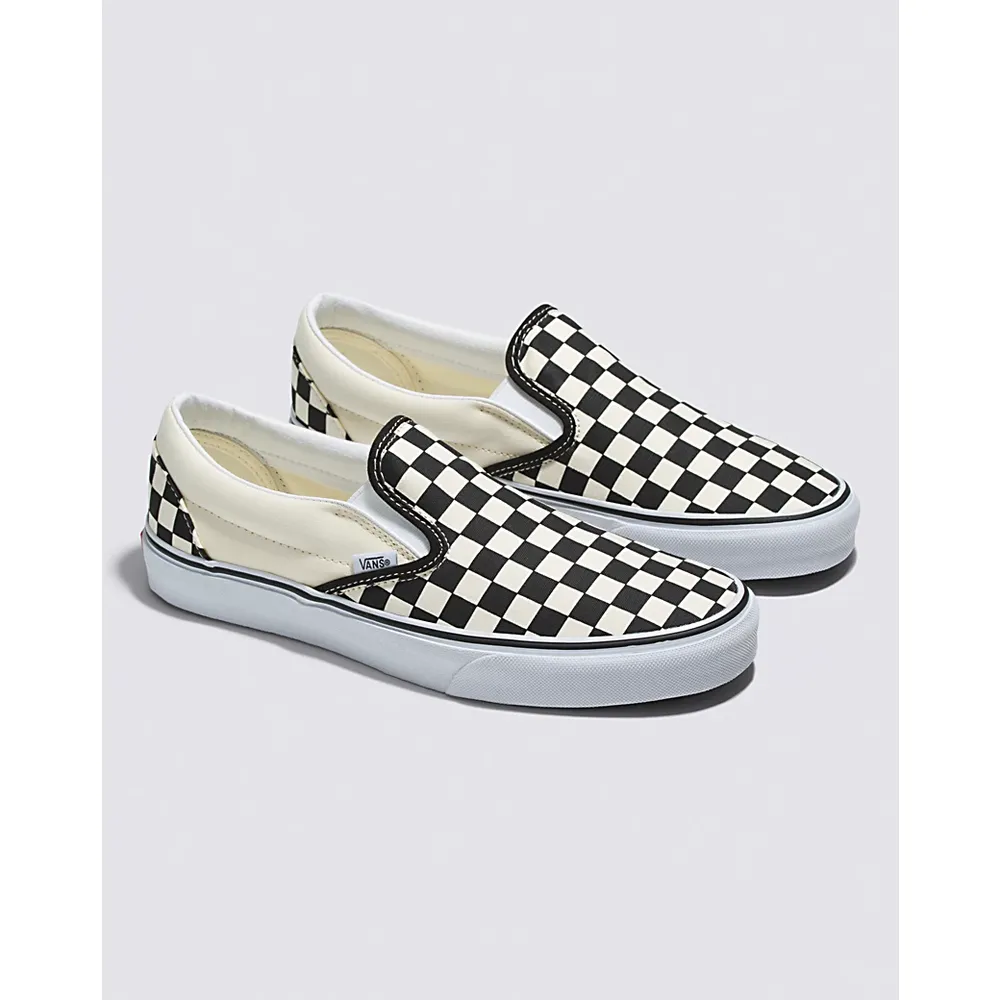 Classic Slip-On Wide Checkerboard Shoe