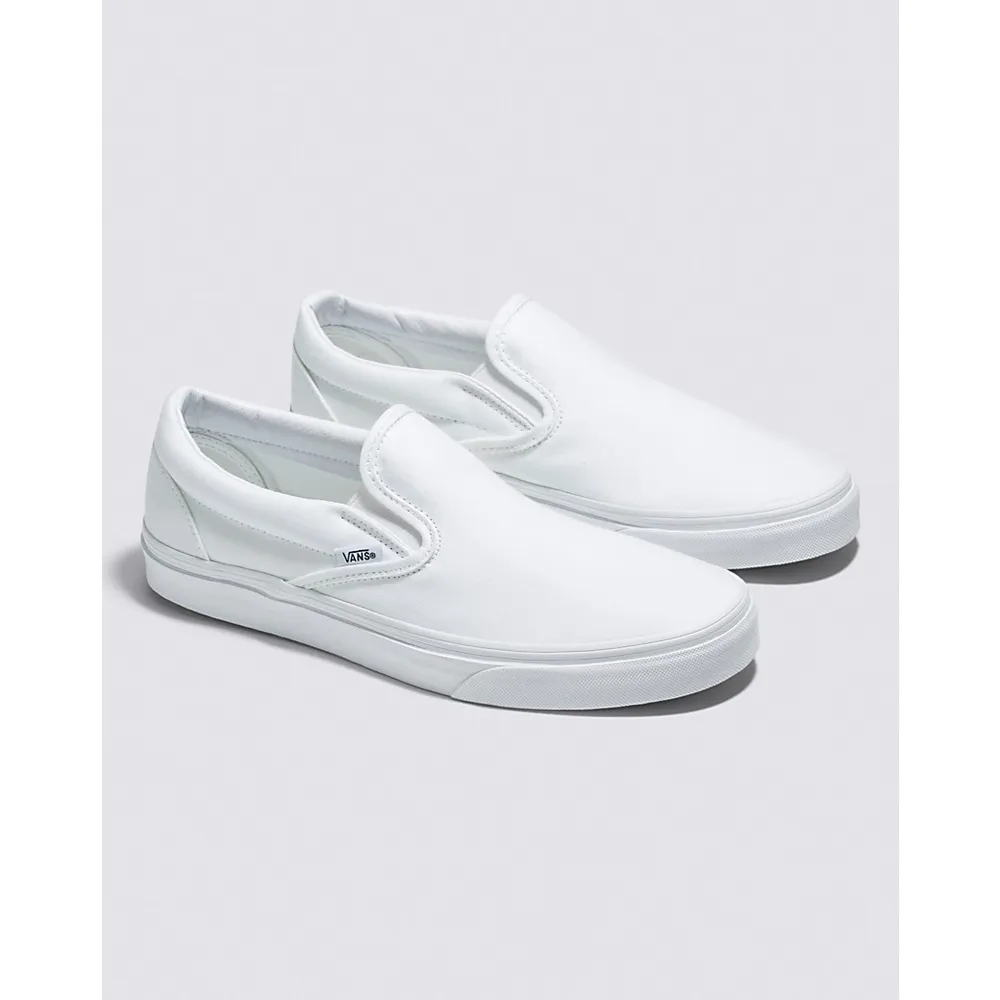 Vans | Classic Slip-On Wide Canvas True White Classics Shoe